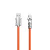 Spēcīgs leņķa kabelis iPhone USB -A - zibens 30w 1m 180 apelsīnu rotācija
