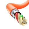 Spēcīgs leņķa kabelis iPhone USB -A - zibens 30w 1m 180 apelsīnu rotācija
