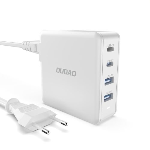 Ātra un spēcīga GAN 2X USB-C 2X USB 100W GAN Charger 100W White White
