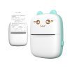 Mini Cat termiskais printeris etiķetēm Lejupielādējiet no Bluetooth Fun Print Blue Phone