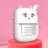 Mini Cat termiskais printeris etiķetēm Lejupielādējiet no Bluetooth Fun Print Pink Phone