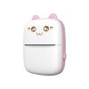 Mini Cat termiskais printeris etiķetēm Lejupielādējiet no Bluetooth Fun Print Pink Phone