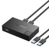 Pārslēdziet USB 3.0 divu slēdzi diviem melniem datoriem