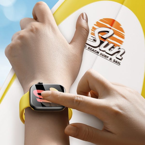 Aizsardzības filma Apple Watch 4/5/6/SE/SE 2 nanokristāla 44 mm komplekts 2 gab.