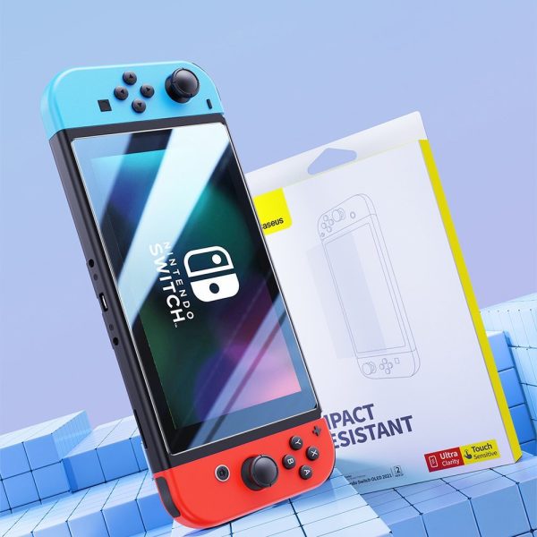 Ekrāna rūdīts stikls Nintendo slēdzim OLED 2021 Crystal Set 2 PC.