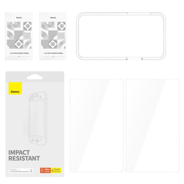 Ekrāna rūdīts stikls Nintendo slēdzim OLED 2021 Crystal Set 2 PC.