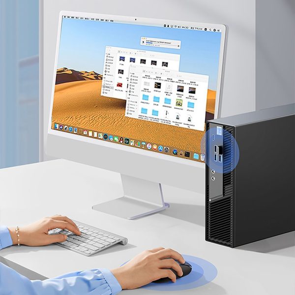 Bezvadu pele USB 2,4 GHz tumši zilā datorā