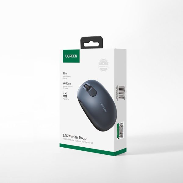 Bezvadu pele USB 2,4 GHz tumši zilā datorā