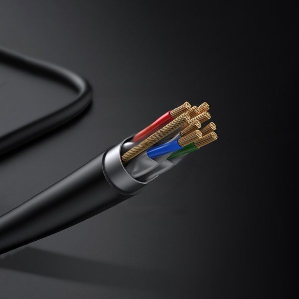 Patchcord STP RJ45 Cat 7 5M melns kabelis