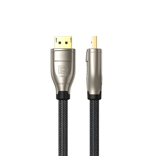 DisplayPort kabeļa izturīgs elastīgs dp112 dp1.4 8k 3m melns