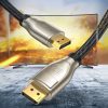 DisplayPort kabeļa izturīgs elastīgs dp112 dp1.4 8k 3m melns