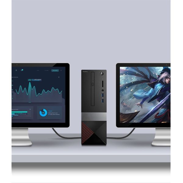 DisplayPort kabeļa izturīgs elastīgs dp112 dp1.4 8k 3m melns