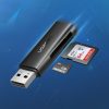 SD TF atmiņas karšu lasītājs USB 3.0 melnajam datoram