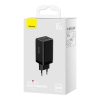 Ātrs GAN 2X USB-C 65W GAN lādētājs + USB-C kabelis melns