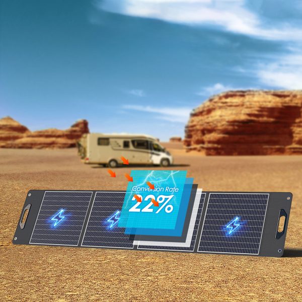 1021354-6-ladowarka-solarna-kempingowa-panel-slone-choetech-hurtownia-sklep Saules lādētāja kempings Saules panelis Folding 300W melns