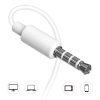 X10S austiņu komplekts vadu mini domkrata austiņas 3,5 mm balti