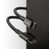 Kabelis USB-C Kabelis Ātra uzlāde Power Piegāde PD QC 100W 5A 1M Black