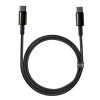 Kabelis USB-C Kabelis Ātra uzlāde Power Piegāde PD QC 100W 5A 1M Black