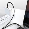 Kabelis USB-C Kabelis Ātra uzlāde Power Piegāde PD QC 100W 5A 1M Black