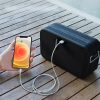 2in1 Bluetooth Force Max 80W bezvadu skaļrunis ar melnu PowerBank funkciju
