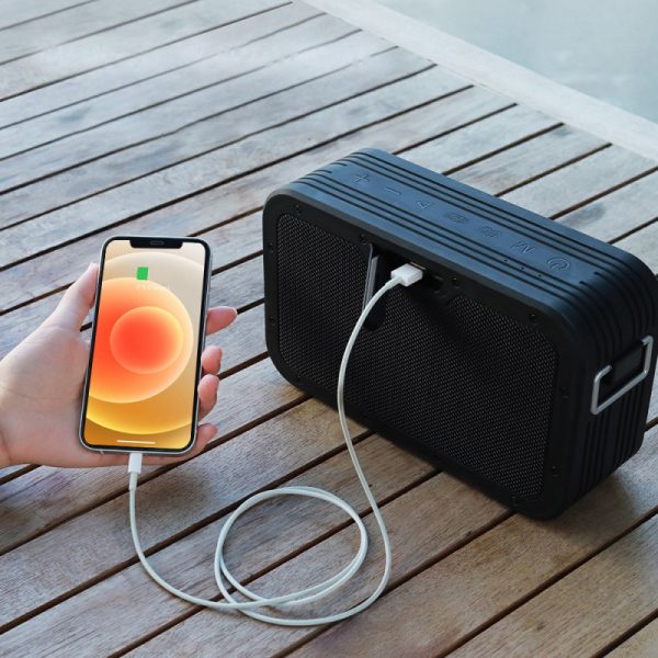 2in1 Bluetooth Force Max 80W bezvadu skaļrunis ar melnu PowerBank funkciju