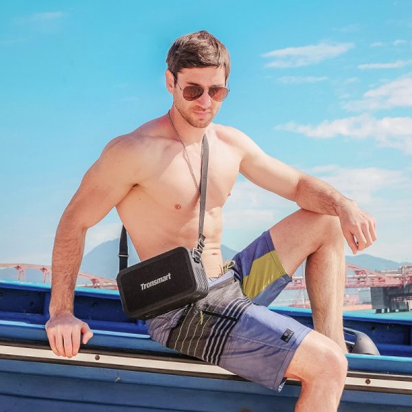 2in1 Bluetooth Force Max 80W bezvadu skaļrunis ar melnu PowerBank funkciju
