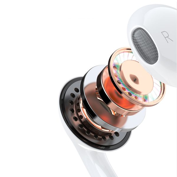 Wire austiņās ar 3,5 mm baltu minijack savienotāju