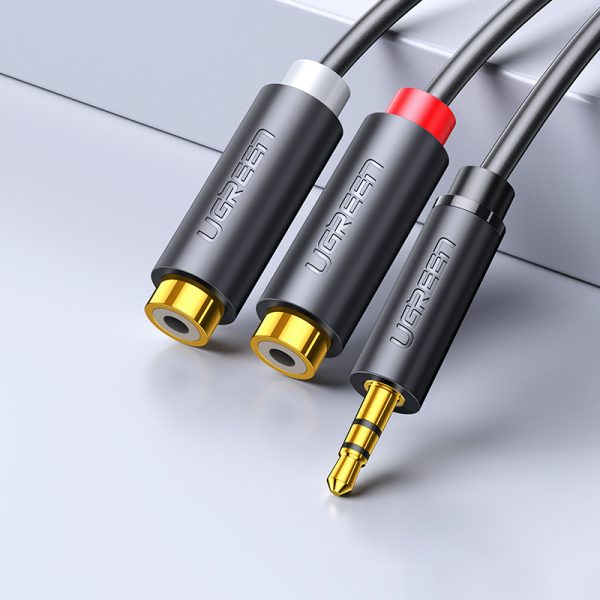 5 mm vīrieši - 2x sieviešu RCA 0
