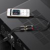 Kabeļa kabeļa audio adaptera ligzda 3,5 mm vīrieši - 2x sieviešu RCA 0,25 m pelēks