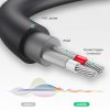 Kabeļa kabeļa audio adaptera ligzda 3,5 mm vīrieši - 2x sieviešu RCA 0,25 m pelēks