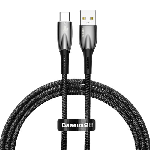 Izturīgs elastīgs USB-ĀTRS LARA CABLE-USB-C 100W 1M Black