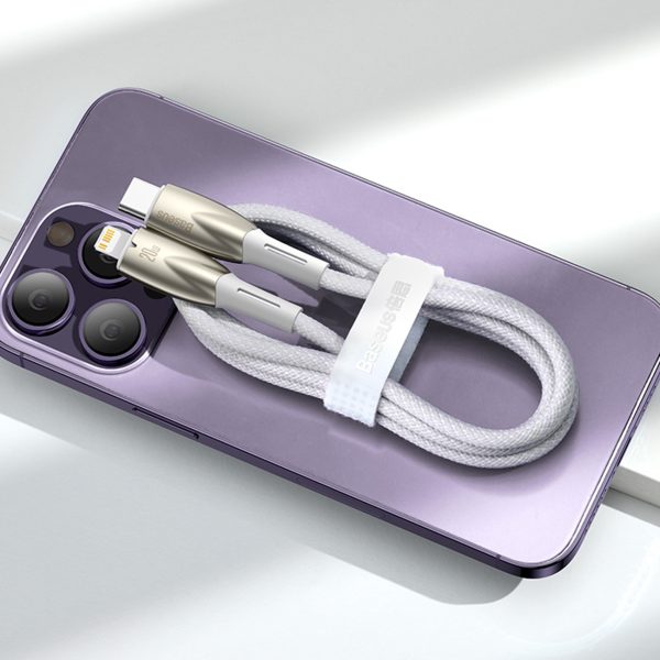 Izturīgs elastīgs kabelis ātrai USB-C 100W 1M melnai uzlādēšanai