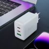 Ātrs GAN 2X USB-C GAN Charger PD QC4+ 65W Black