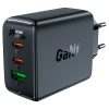 Ātrs GAN 2X USB-C GAN Charger PD QC4+ 65W balts lādētājs