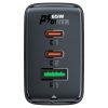 Ātrs GAN 2X USB-C GAN Charger PD QC4+ 65W balts lādētājs