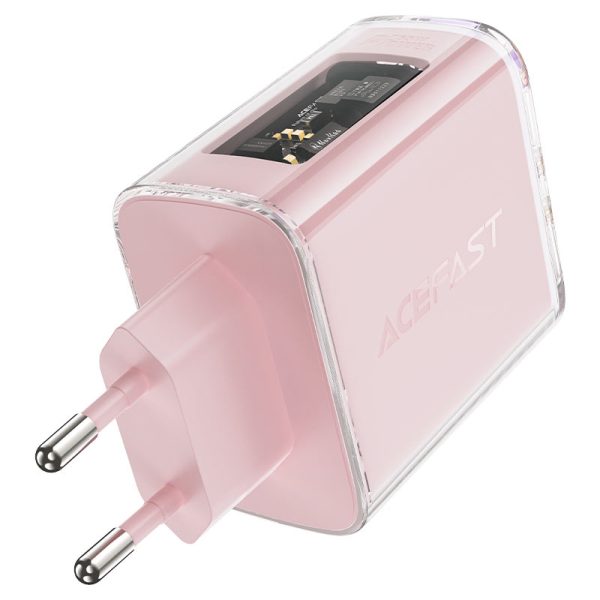 GAN 65W tīkla lādētājs 3 porti 1X USB 2X USB-C GREEN