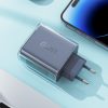 GAN 65W tīkla lādētājs 3 porti 1X USB 2X USB-C GREEN