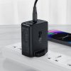 Tīkla lādētājs angļu spraudnis GAN 65W 1X USB 2X USB-C PD Black