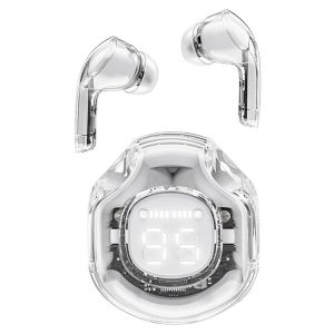 Bezvadu austiņas ar T8 Bluetooth TWS balto korpusu