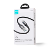 Kabelis kabelis iPhone A10 sērijai USB - zibens 2,4A 1,2 m melns