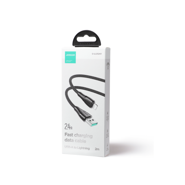 Kabelis Kabelis iPhone pārspēj sērijas USB - Lightning 2,4A 2m Black