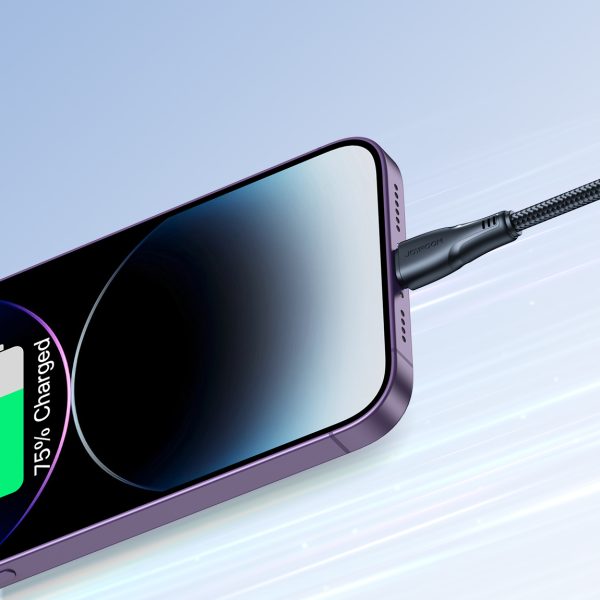 Kabelis Kabelis iPhone pārspēj sērijas USB - Lightning 2,4A 2m Black