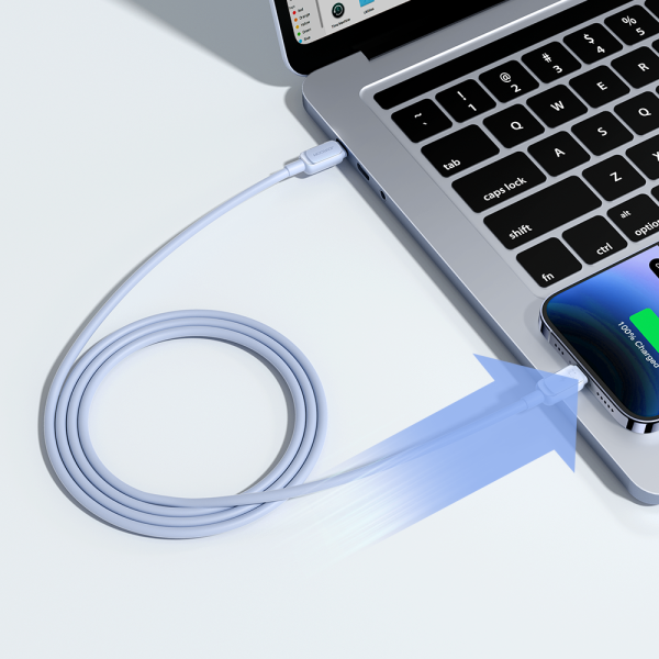 Kabelis Kabelis iPhone USB -C - zibens 20W 1,2 m zilā krāsā