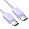 USB-C kabeļa kabelis-USB-C 100W 1,2m purpursarkanā krāsā