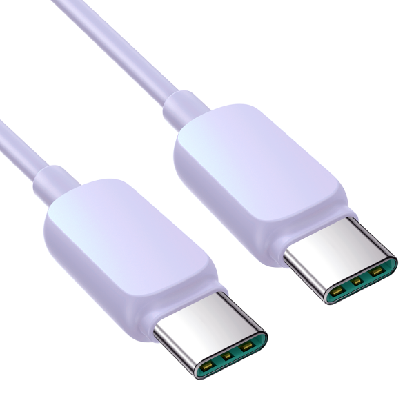 USB-C kabeļa kabelis-USB-C 100W 1,2m purpursarkanā krāsā