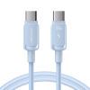 USB-C kabeļa kabeļa-USB-C 100W 1,2m zilā krāsā