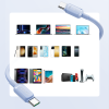 USB-C kabeļa kabeļa-USB-C 100W 1,2m zilā krāsā