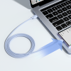 USB-A Cable-USB-C 3A 1,2m zils