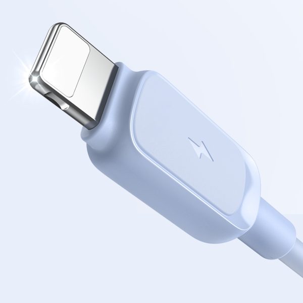 Kabelis Kabelis iPhone USB -A - zibens 2,4A 1,2 m zilā krāsā
