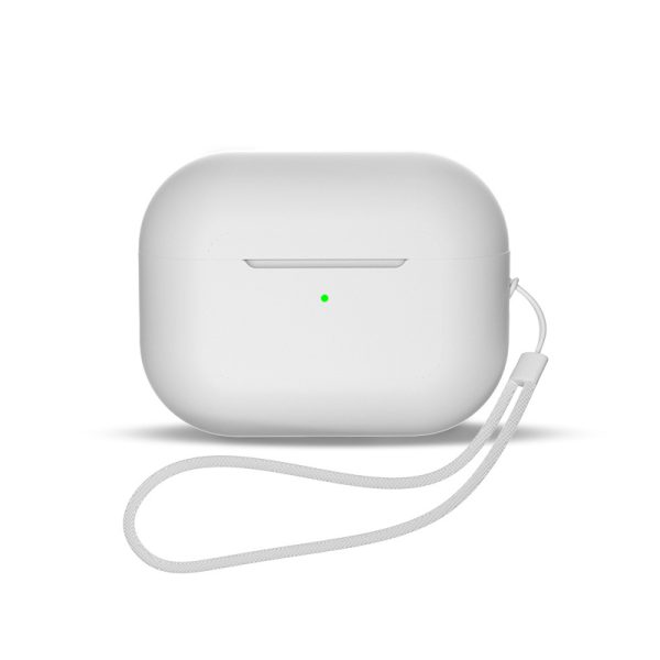 Silikona korpuss AirPods 3 + sloksnes pavadas uz baltas plaukstas locītavas